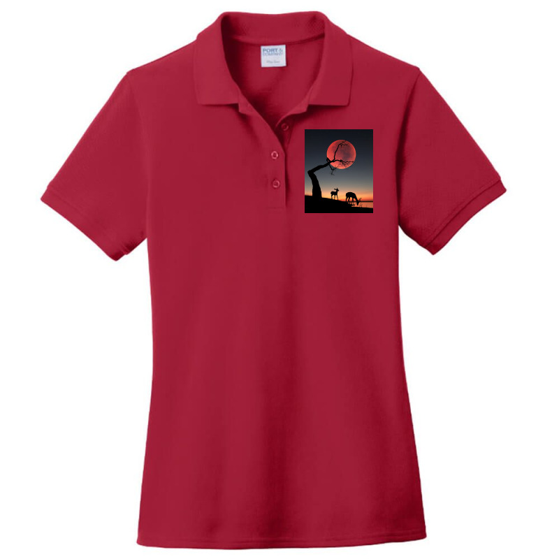 Fullmoon Ladies Polo Shirt | Artistshot