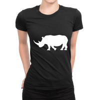 Rhino Ladies Fitted T-shirt | Artistshot