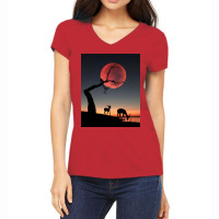 Fullmoon Women's V-neck T-shirt | Artistshot