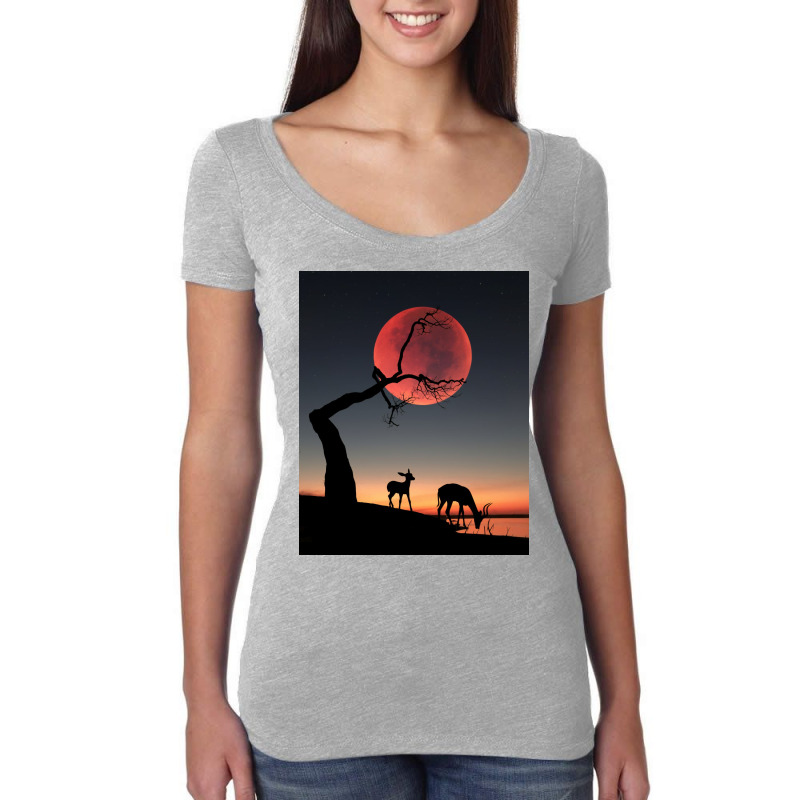 Fullmoon Women's Triblend Scoop T-shirt | Artistshot