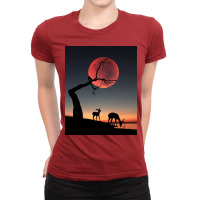 Fullmoon Ladies Fitted T-shirt | Artistshot