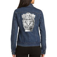 Vivace Mesopotamian Art Architecture Travel Ladies Denim Jacket | Artistshot