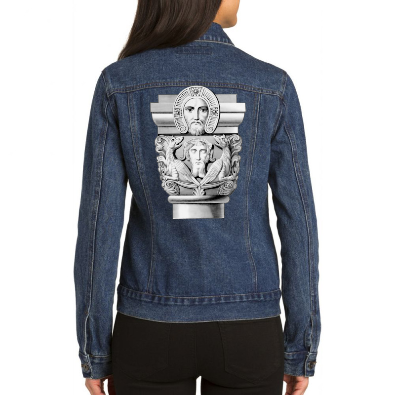 Vivace Mesopotamian Art Architecture Travel Ladies Denim Jacket by fathiyharebd | Artistshot