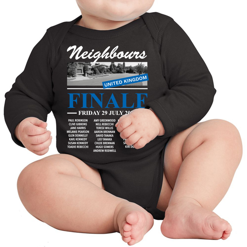 Neighbours Finale Uk Long Sleeve Baby Bodysuit by ardylanda | Artistshot