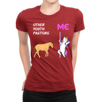 Youth Pastor Unicorn Horse Design Ladies Fitted T-shirt | Artistshot