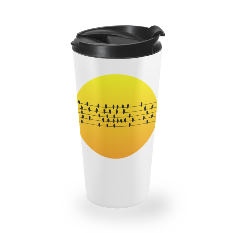 Sun And Birds Travel Mug | Artistshot