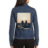 Sunset Love Ladies Denim Jacket | Artistshot