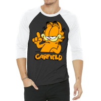 New Garfiel Present Funny 3/4 Sleeve Shirt | Artistshot