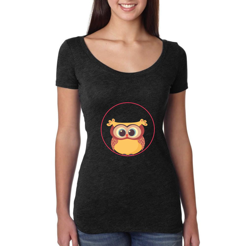 Owl Women's Triblend Scoop T-shirt | Artistshot