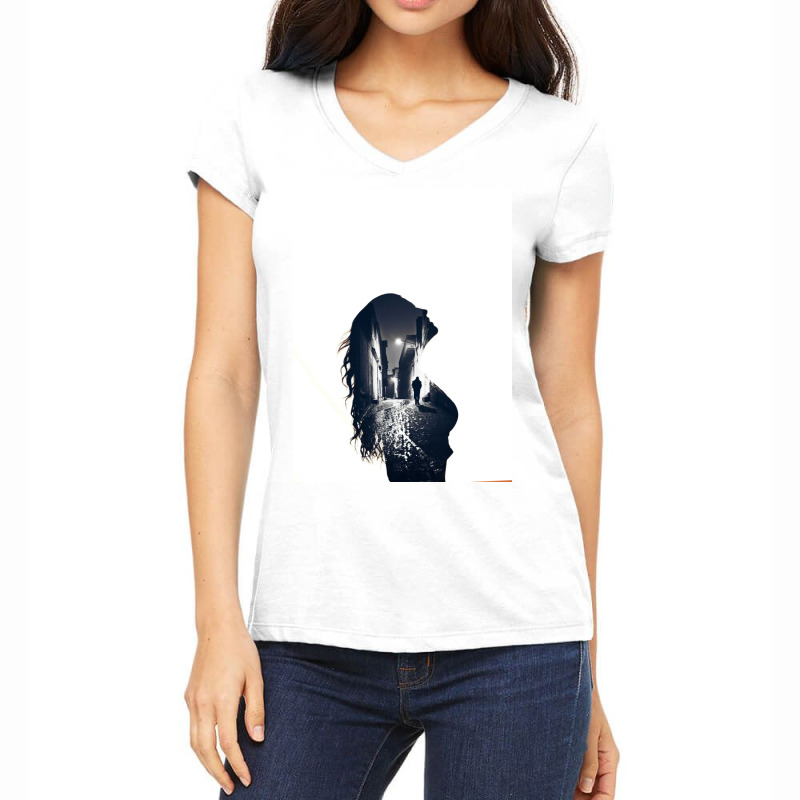 Girl Women's V-neck T-shirt | Artistshot