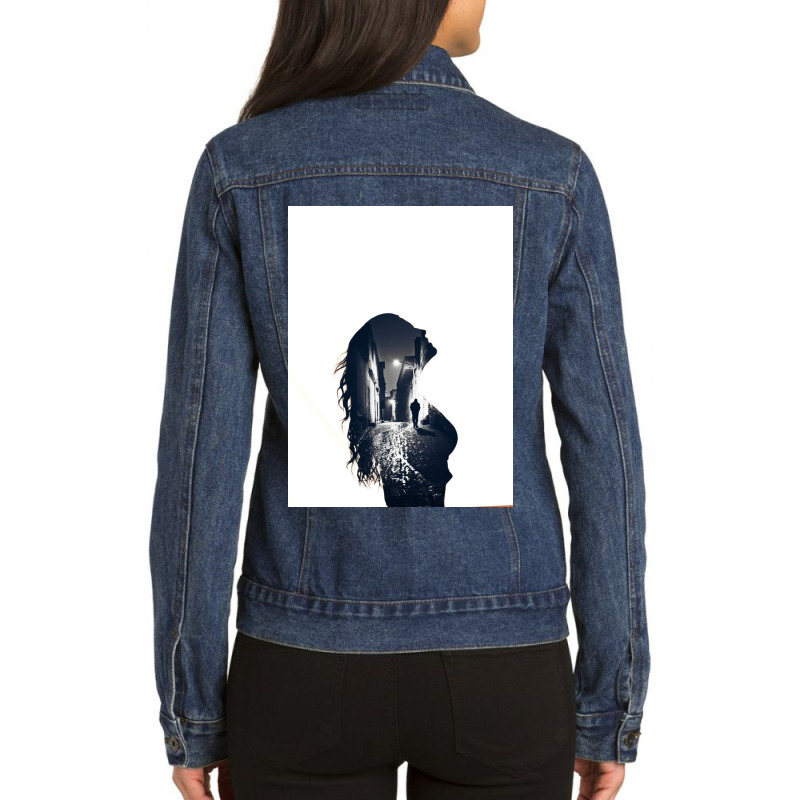 Girl Ladies Denim Jacket | Artistshot