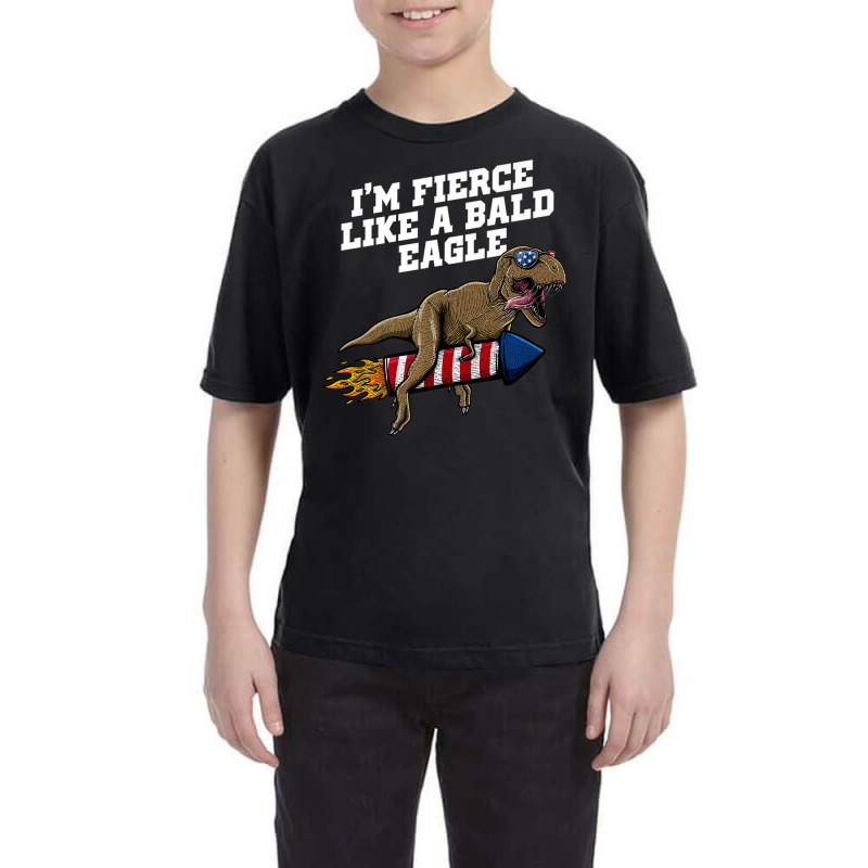 Im Fierce Like A Bald Eagle Proud American Honored Youth Tee | Artistshot