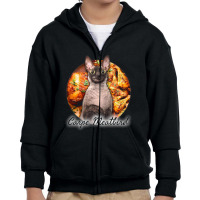 Latin Carpe Positivy Sunrise Youth Zipper Hoodie | Artistshot