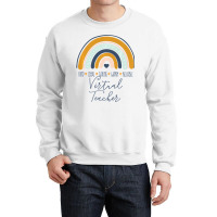 Valentine's Day Virtual Teacher Appreciation Premi Crewneck Sweatshirt | Artistshot