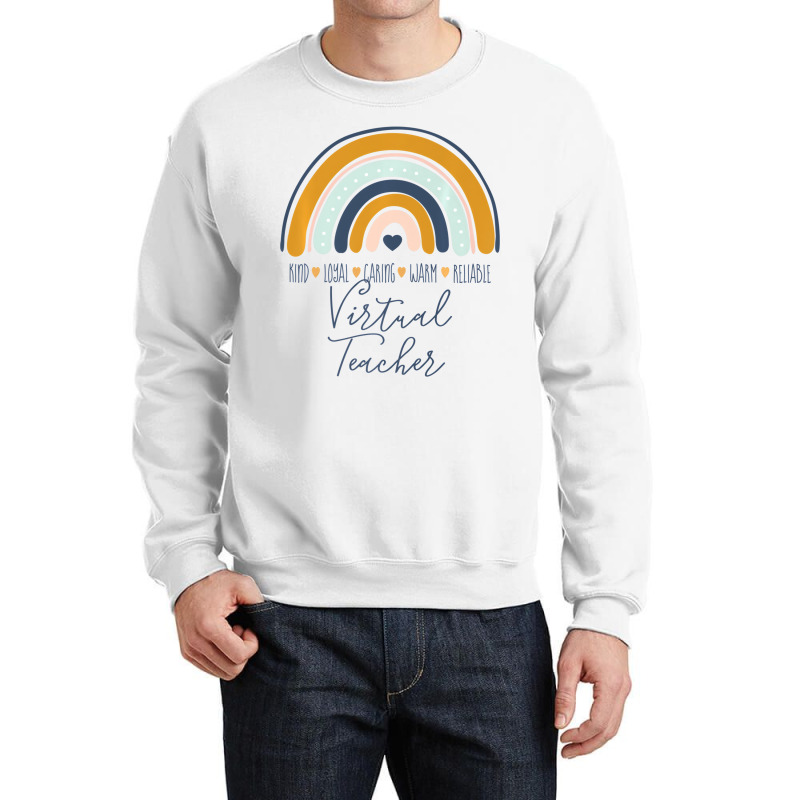 Valentine's Day Virtual Teacher Appreciation Premi Crewneck Sweatshirt | Artistshot