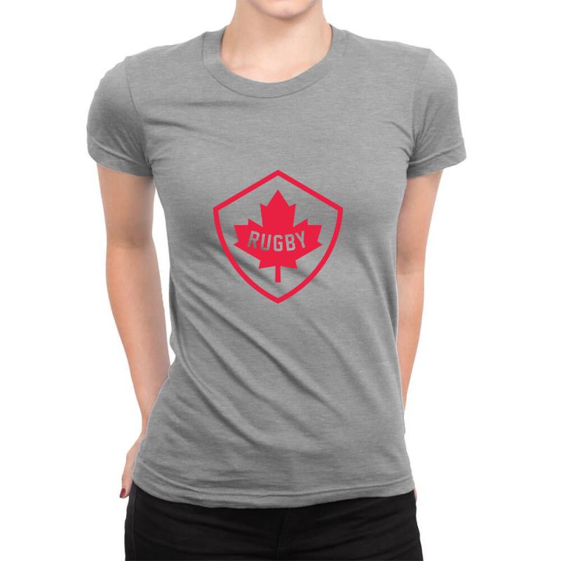 The Ncanada National Rugby Sevens Team#cc0000 Ladies Fitted T-Shirt by galangpermana | Artistshot