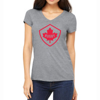 The Ncanada National Rugby Sevens Team#cc0000 Women's V-neck T-shirt | Artistshot