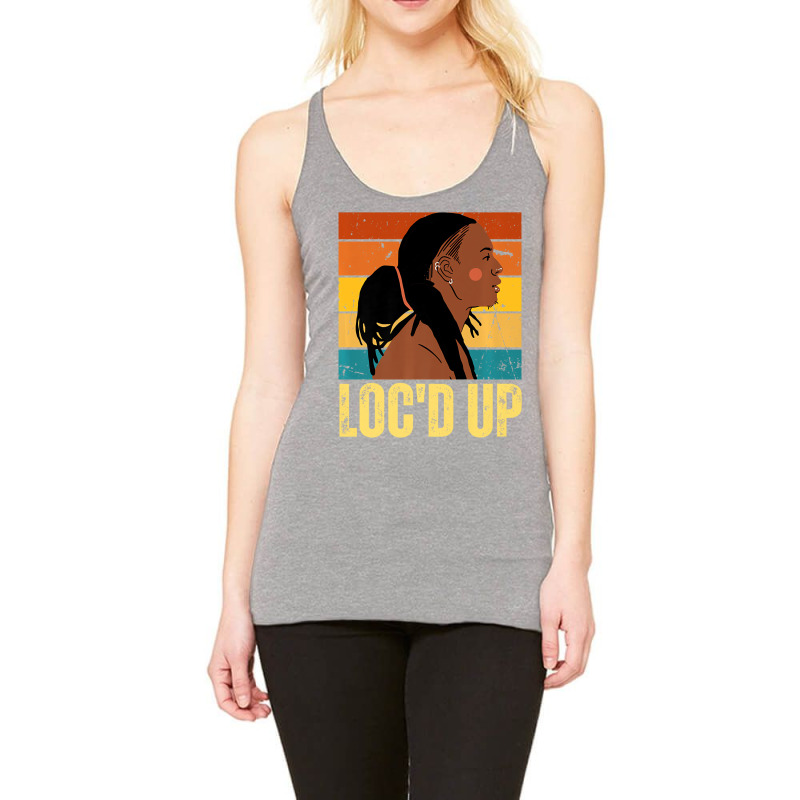 Loc'd Up Hair Black History Month African Melanin Racerback Tank by imelde | Artistshot