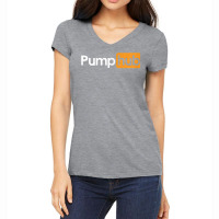 Pump Hub Funny Cute Adult Novelty Workout Gym Fitn Women's V-neck T-shirt | Artistshot