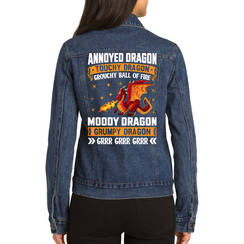 Hot Trend Funny Annoyed Grangon Ladies Denim Jacket by lethithu856 | Artistshot