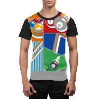 Billiard Balls Snooker Player Pool Billiard Pop Ar Graphic T-shirt | Artistshot