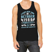 Legends Were Born In October 1980 Perfectly Aged H Tank Top | Artistshot