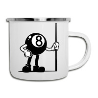 Billiards Cue Sports 8 Ball Vintage Cartoon Camper Cup | Artistshot