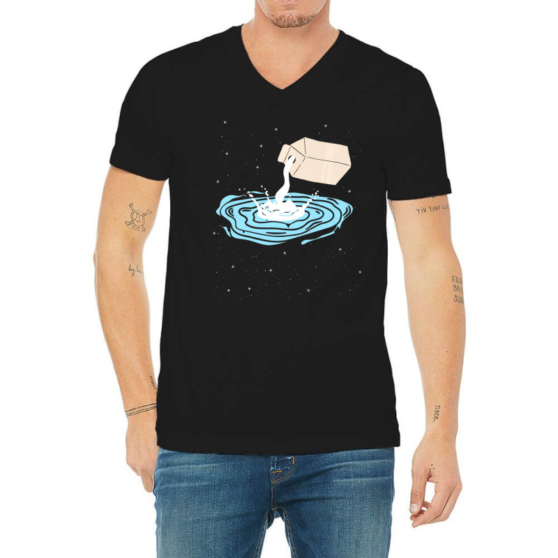 Cute Milky Way Galaxy In Space Science Premium T S V-Neck Tee by wafaha | Artistshot