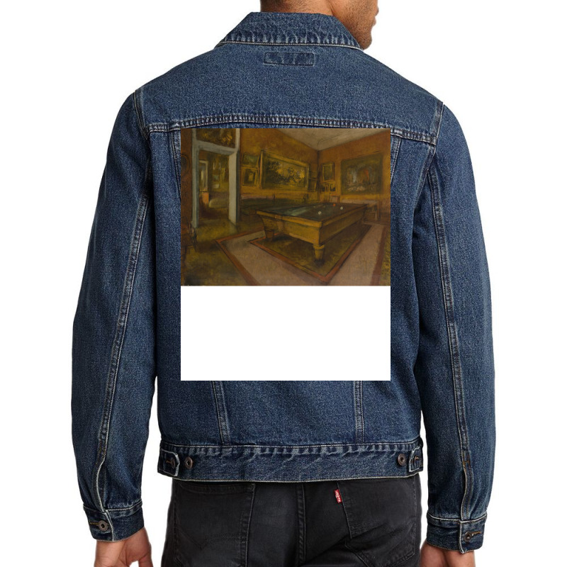 Billiard Room At Menil Hubert Men Denim Jacket | Artistshot