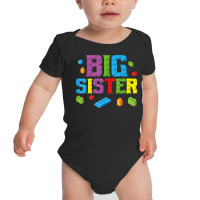 Big Sister Master Builder Building Bricks Blocks F Baby Bodysuit | Artistshot