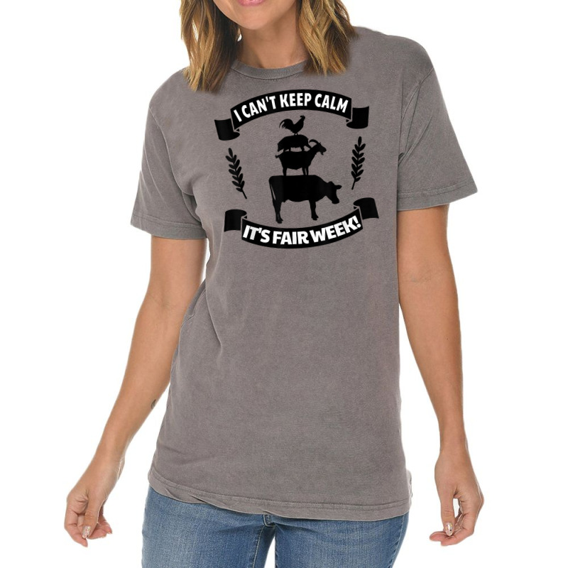 State And County Fair Show   Farm Animal Showing T Vintage T-Shirt by fiddolamuf | Artistshot