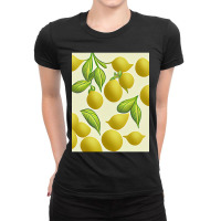 Hot Trend Lemon 2d Clip Art Pattern-1xsjz Ladies Fitted T-shirt | Artistshot