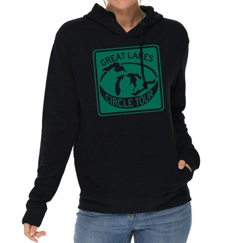 Great Lake Superior Circle Tour Lightweight Hoodie | Artistshot