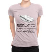 Born To Evolve Creationism Ladies Fitted T-shirt | Artistshot