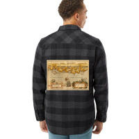 Vintage Isle Of Wight And English Coast Map (1588) Flannel Shirt | Artistshot