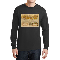 Vintage Isle Of Wight And English Coast Map (1588) Long Sleeve Shirts | Artistshot