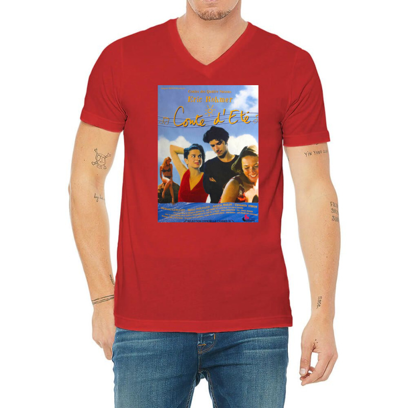 A Summer's Tale French Poster V-neck Tee | Artistshot