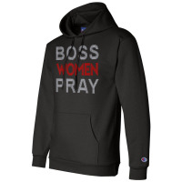 Boss Women Pray Bling Rhinestone Funny Christian F Champion Hoodie | Artistshot