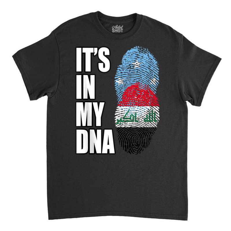 Iraqi And Micronesian Mix Dna Heritage Flag Tank T Classic T-shirt by ravand | Artistshot