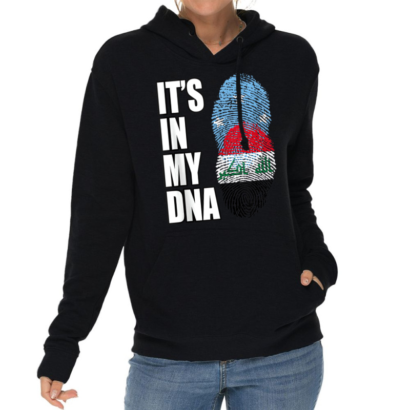 Iraqi And Micronesian Mix Dna Heritage Flag Tank T Lightweight Hoodie by ravand | Artistshot