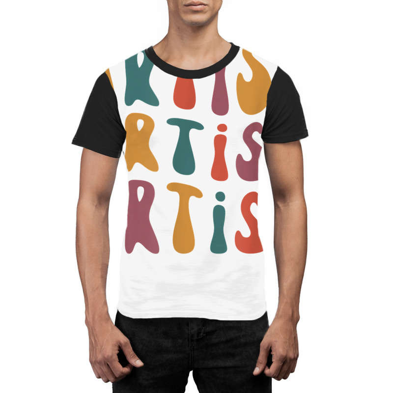 Artist Groovy Retro Colorful Design Graphic Artist Graphic T-shirt | Artistshot