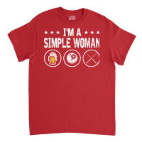 Im A Simple Woman 8 Ball Pool Cue Billiards Classic T-shirt | Artistshot