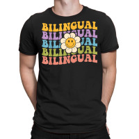 Retro Groovy Bilingual Teachers Back To School Bil T-shirt | Artistshot