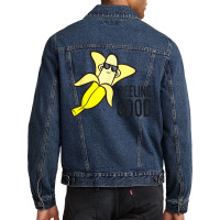 Banana Peeling Good Banana With Sunglasses Love Ba Men Denim Jacket | Artistshot