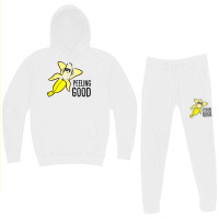 Banana Peeling Good Banana With Sunglasses Love Ba Hoodie & Jogger Set | Artistshot