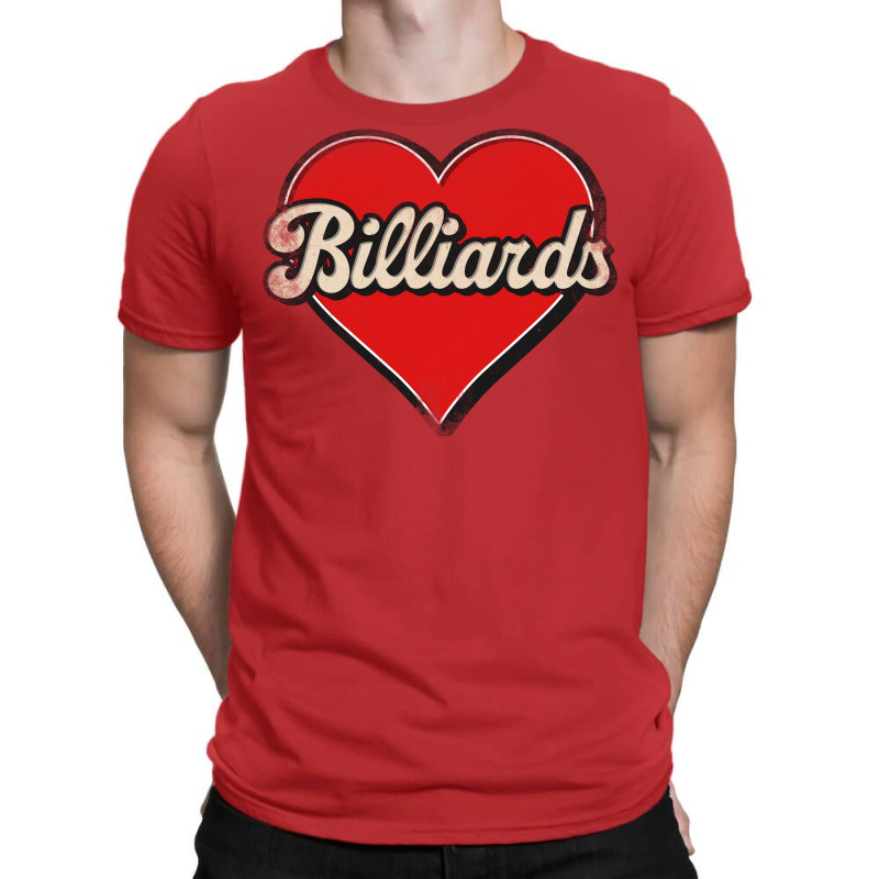 Billiards Mom Billiards Retro Heart T-shirt | Artistshot