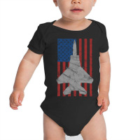 Hot Trend F-15 Eagle Jet Fighter Vintage Color Ame Baby Bodysuit | Artistshot