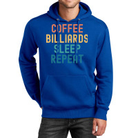 Coffee Billiards Sleep Repeat   Funny Billiards & Unisex Hoodie | Artistshot