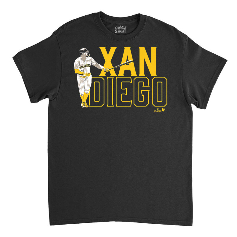 Xander Bogaerts   Xan Diego Swing   San Diego Base Classic T-shirt by mheny | Artistshot