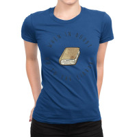 When In Doubt Go To The Library For Books Ladies Fitted T-shirt | Artistshot